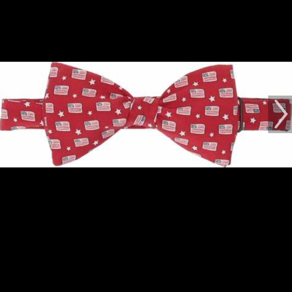 Vineyard vines flags and stars mens bow tie